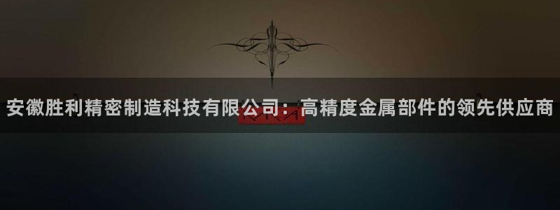 新版彩神v8登录不了：安徽胜利精密制造科技有限公司：高精度金属部件的领先供应商