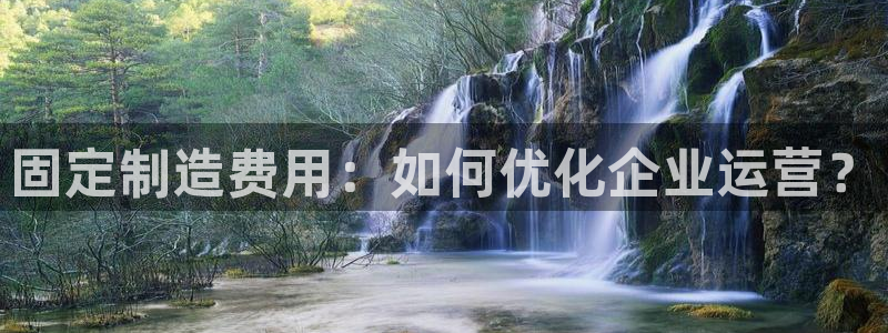 彩神是真的吗：固定制造费用：如何优化企业运营？