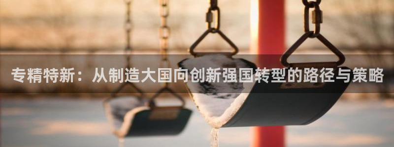 彩神vll首页企业文化：专精特新：从制造大国向创新强国转型的