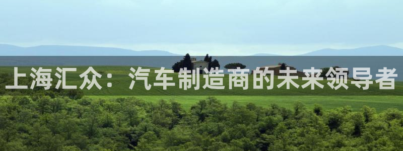 彩神v8手机客户端怎么下载：上海汇众：汽车制造商的未来领导者