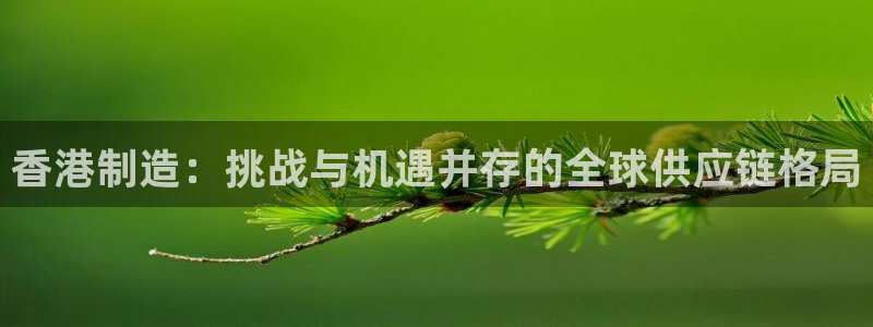 彩神v彩搜狗：香港制造：挑战与机遇并存的全球供应链格局