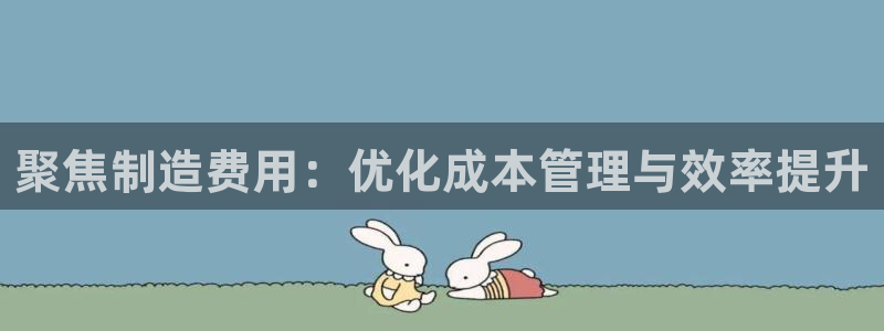 彩神v8是一个什么平台游戏：聚焦制造费用：优化成本管理与效率