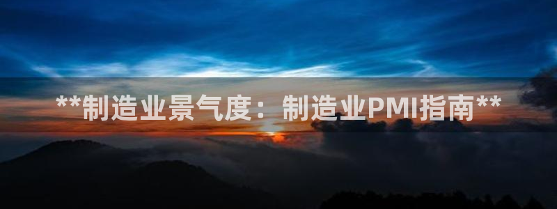 彩神v8几个版本：**制造业景气度：制造业PMI指南**