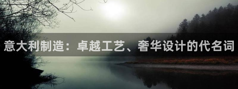 彩神v8手机客户端怎么下载：意大利制造：卓越工艺、奢华设计的代名词